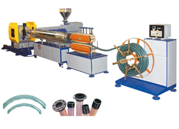 pvc钢丝增强管材生产线 pvc钢丝增强管材生产线