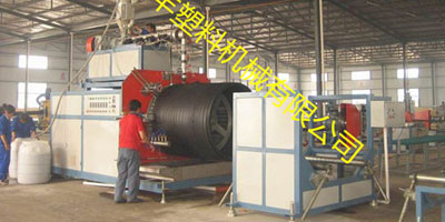 双平壁钢塑缠绕管生产线